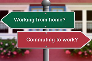 Finding better ways of travelling to work, or working from home 