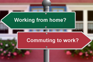 Finding better ways of travelling to work, or working from home 