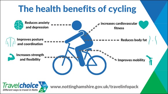 Nottinghamshire County Council National heart month how cycling and walking can help you